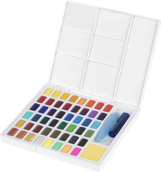 Faber Castell Aquarelverf in box met 48 kleuren