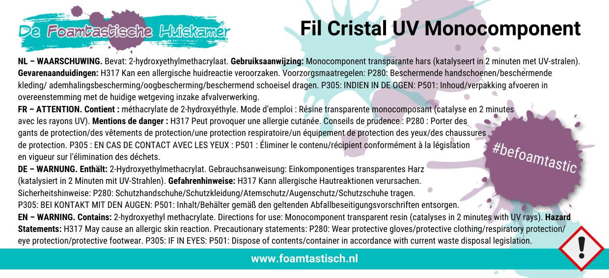 Fil Cristal UV Mono Resin | Epoxy