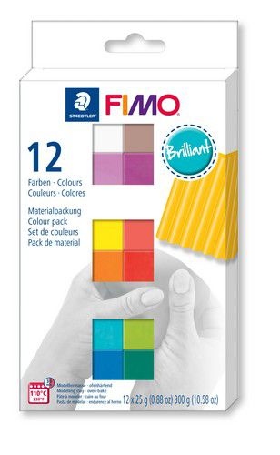 Fimo soft set | colour pack 12 brilliant colours