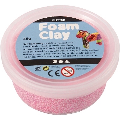 Foam Clay Roze Glitter | 35 gr