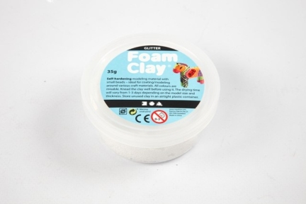Foam Clay Wit Glitter | 35 gr