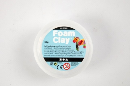 Foam Clay Wit Glitter | 35 gr
