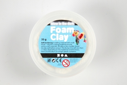 Foam Clay Wit Glow in the dark | 35 gr