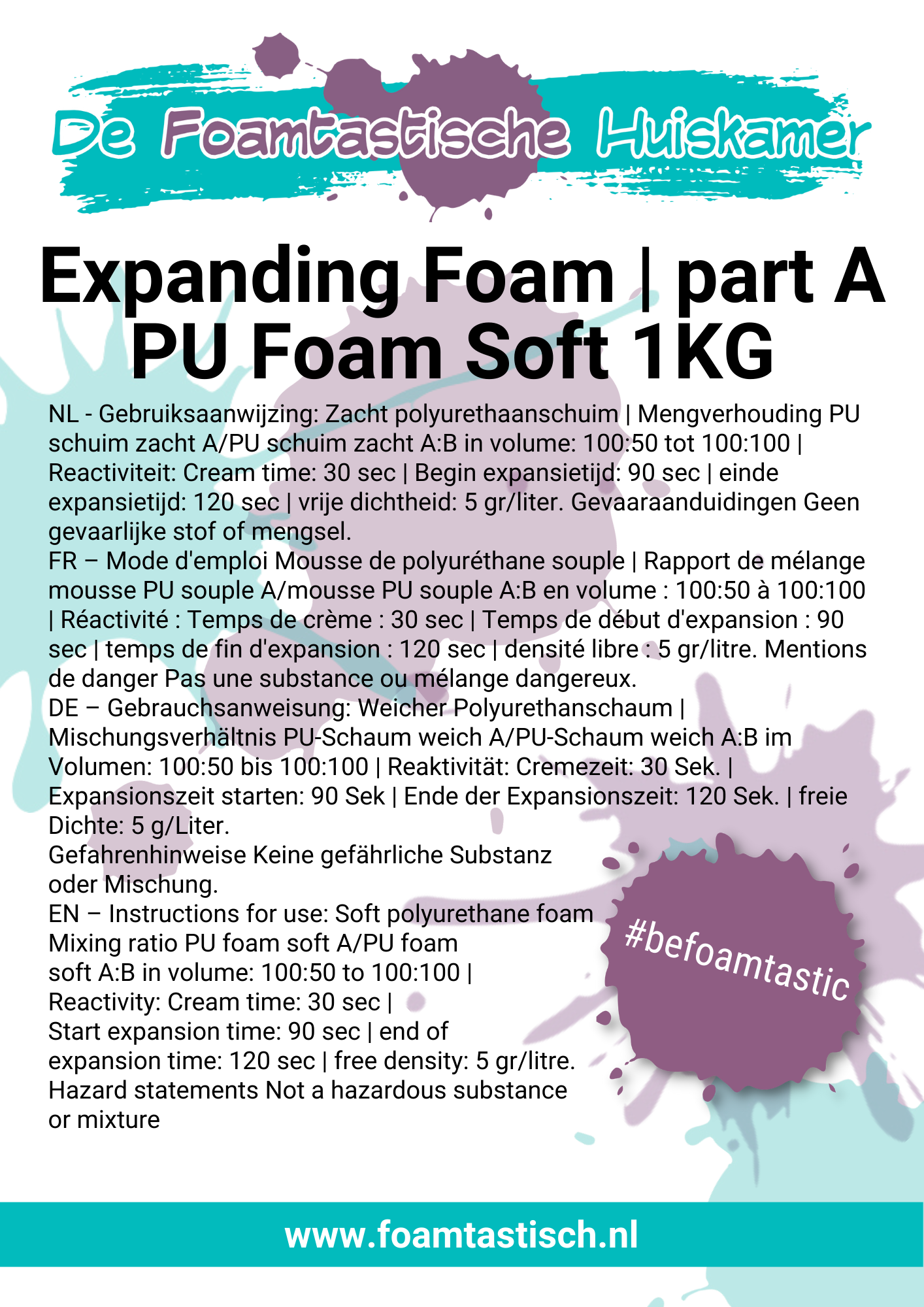 Foamtastic Expanding Foam | Soft foam
