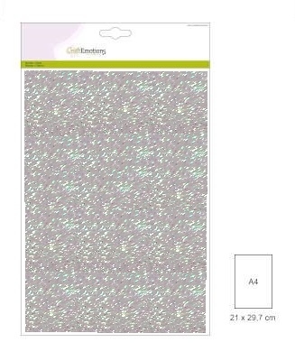 Glitterpapier Regenboog Blauw 29x21cm 120gr | 5 vel