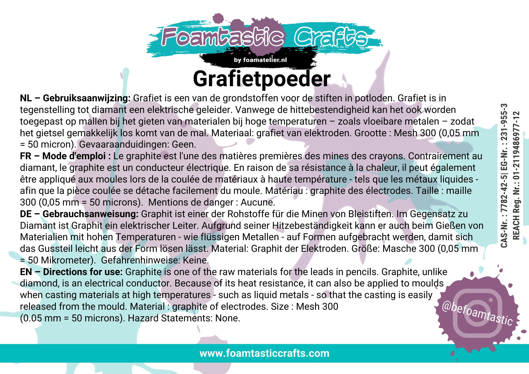 Grafiet poeder | 150 gram