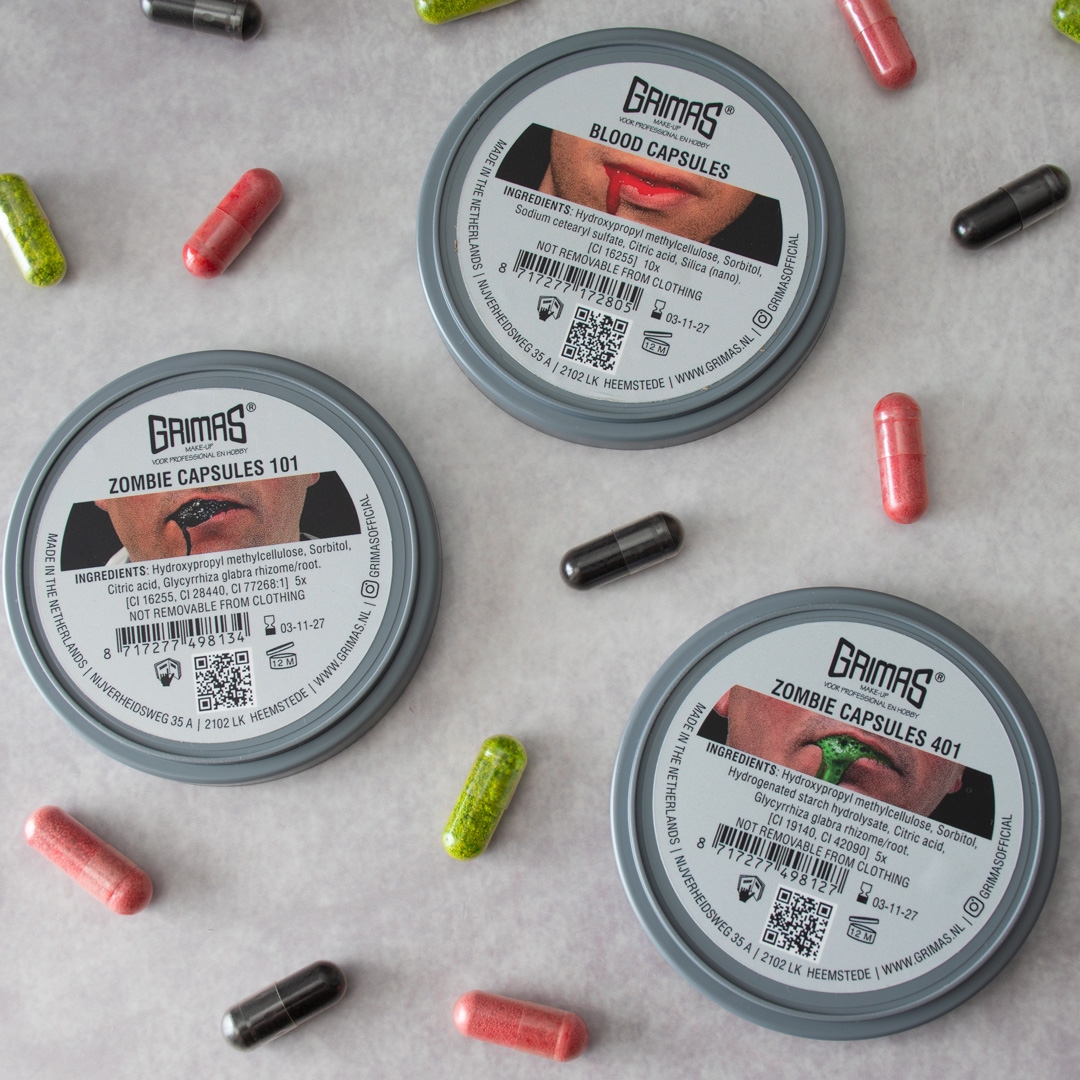 Grimas | Zombie Capsules | 401 groen | 5 stuks