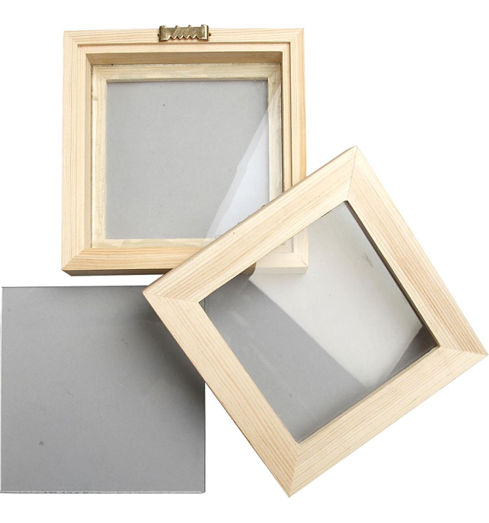 Houten 3D lijst 12,3 x 12,3