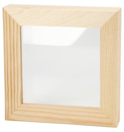 Houten 3D lijst 12,3 x 12,3