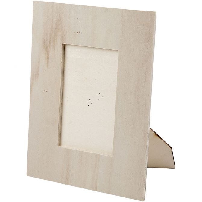 Houten traditionele Bordhouder 17x12 cm