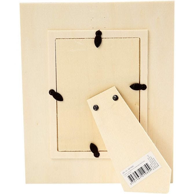 Houten traditionele Bordhouder 17x12 cm
