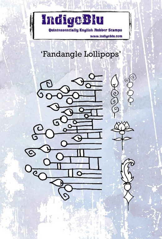 IndigoBlu stempel A6 | Fandangle Lollipops