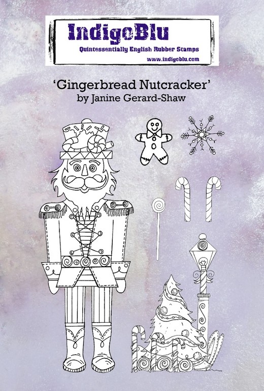 IndigoBlu stempel A6 | Gingerbread Nutcracker