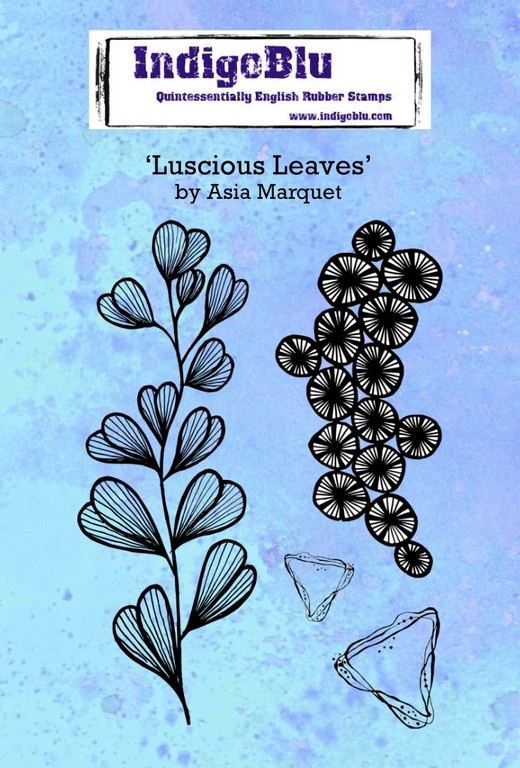 IndigoBlu stempel A6 | Luscious Leaves by Asia Marquet