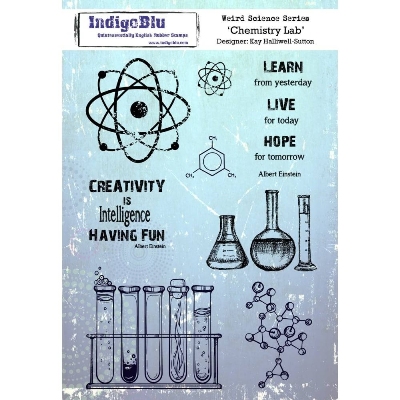 IndigoBlu stempel Chemistry Lab  - 8 stempels
