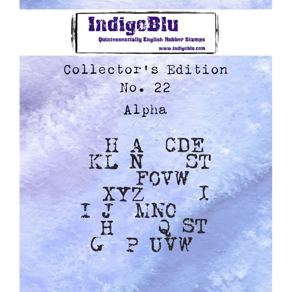 IndigoBlu stempel Collector's Edition 22 Alpha
