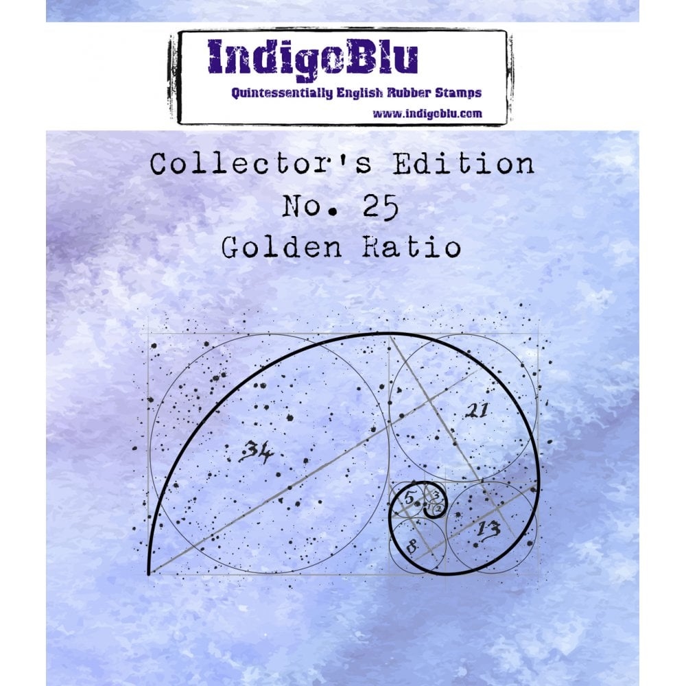 IndigoBlu stempel Collector's Edition 25 golden ratio