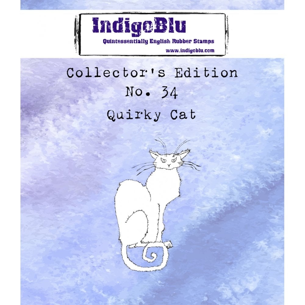 IndigoBlu stempel Collectors Edition no 34 Quirky Cat