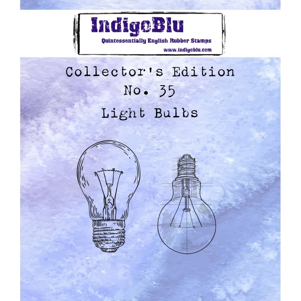 IndigoBlu stempel Collectors Edition no 35 Light Bulb