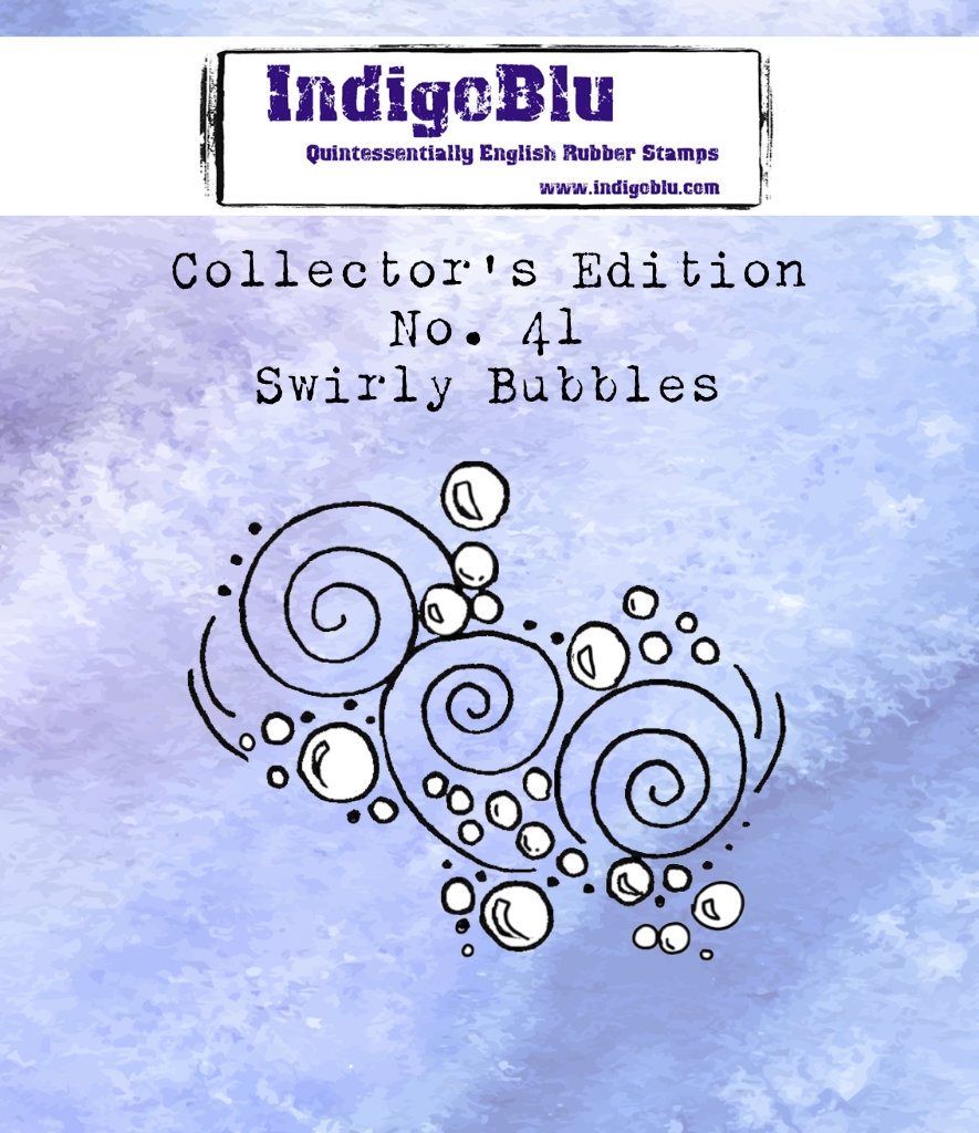 IndigoBlu stempel Collectors Edition no 41 Swirly Bubbles