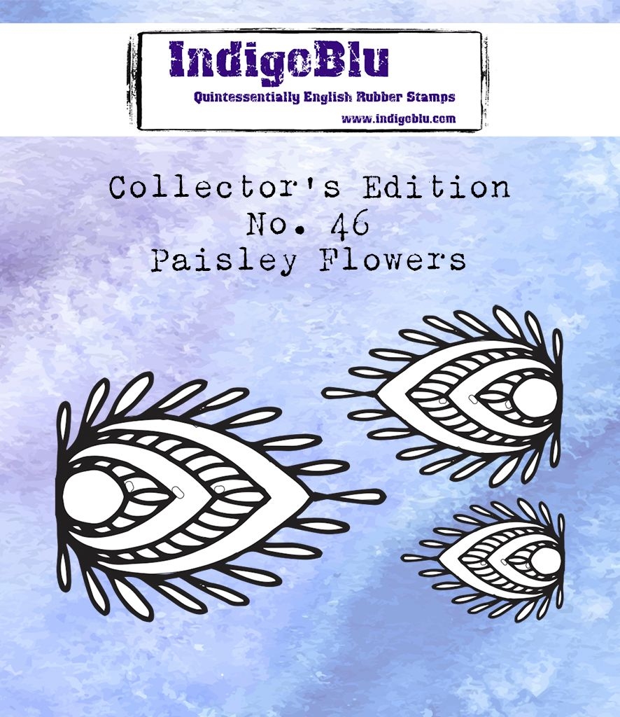 IndigoBlu stempel Collectors Edition no 46 Paisley Flowers