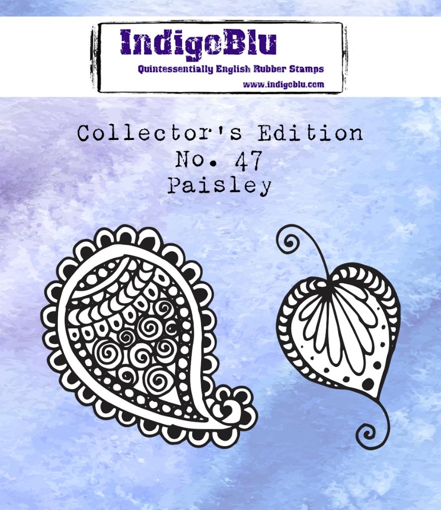 IndigoBlu stempel Collectors Edition no 47 Paisley