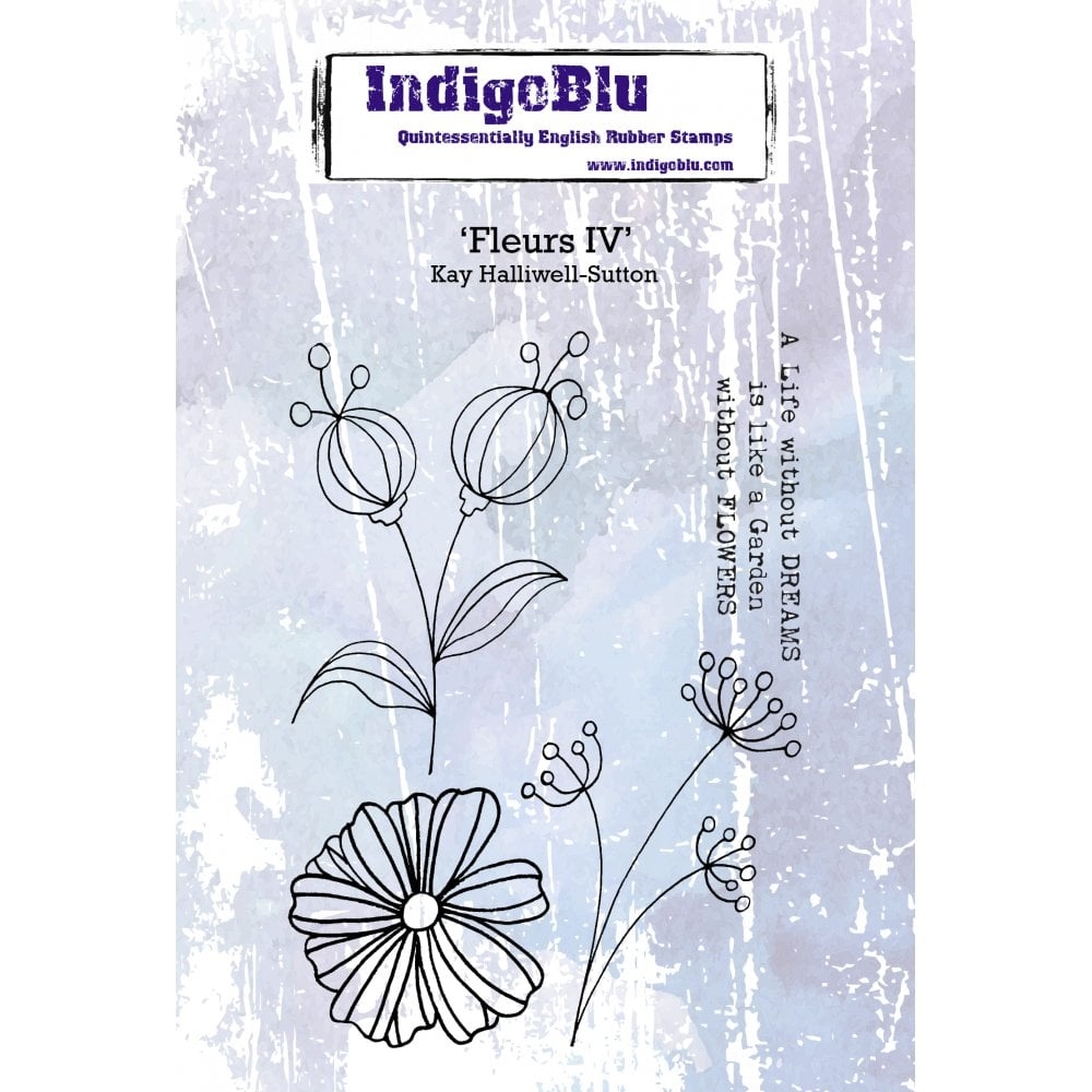 IndigoBlu stempel Fleur IV