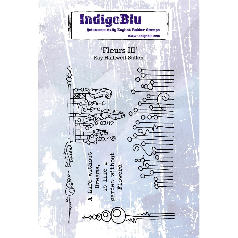 IndigoBlu stempel Fleurs III / designed by Kay Haliwell