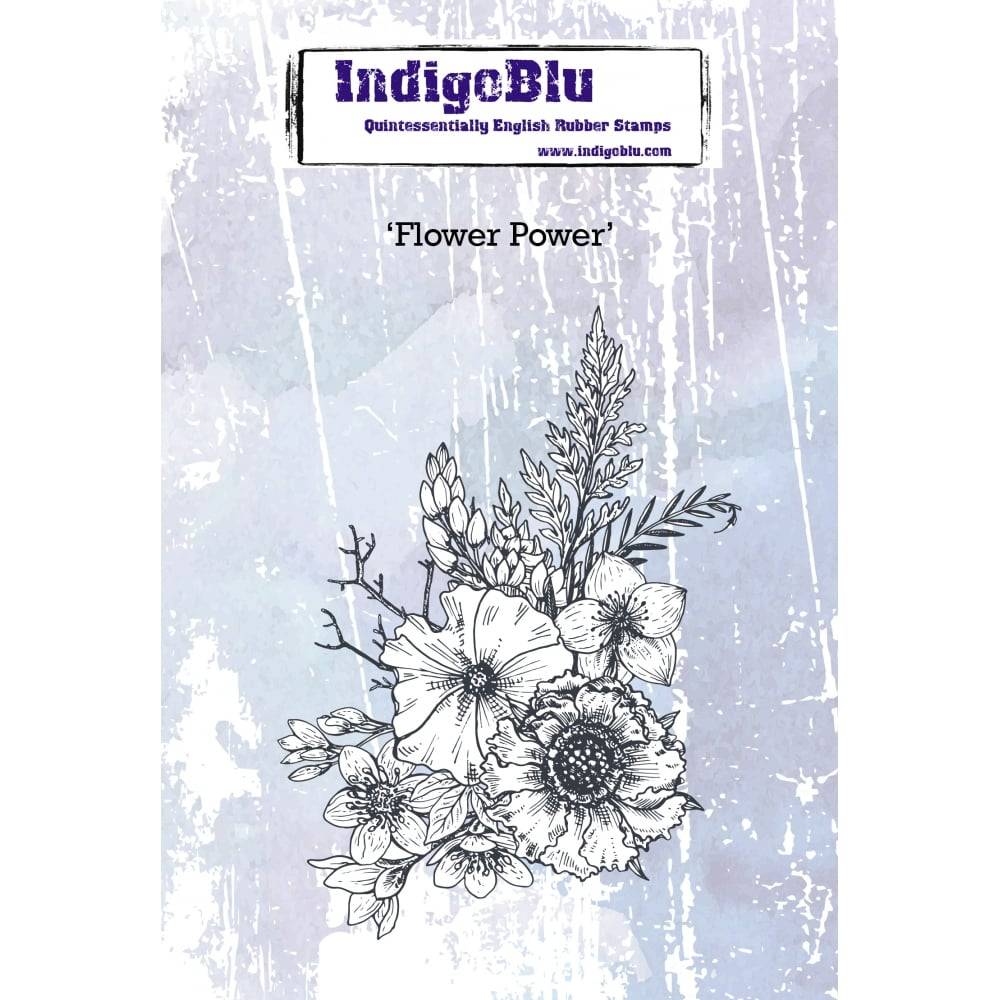 IndigoBlu stempel Flower Power