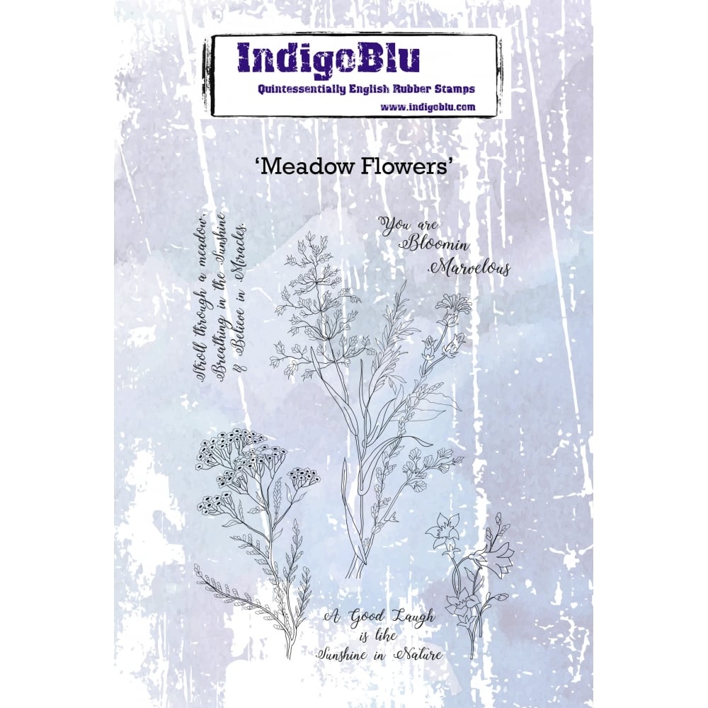 IndigoBlu stempel Meadow Flowers