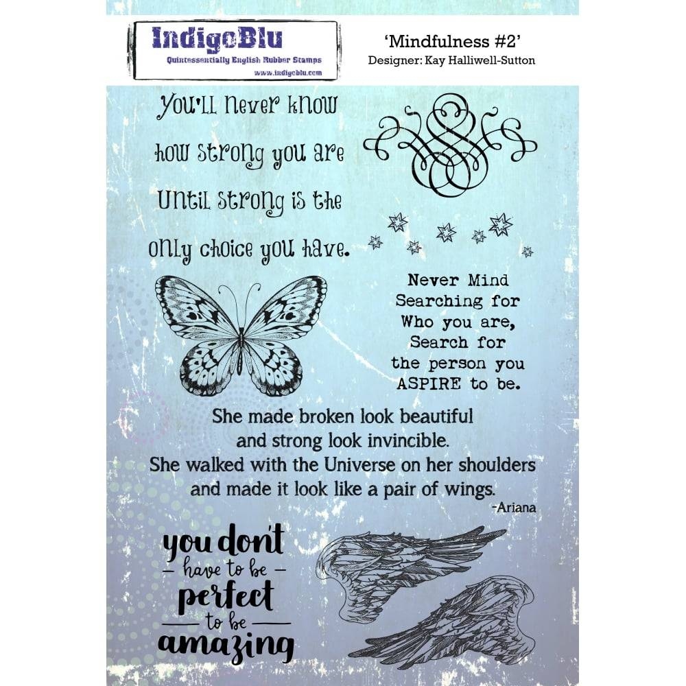IndigoBlu stempel Mindfulness #2 Rubber Stamp