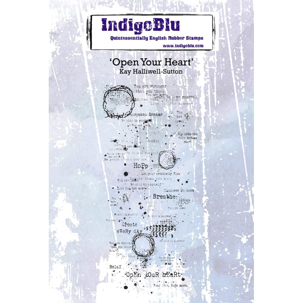 IndigoBlu stempel Open Your Heart