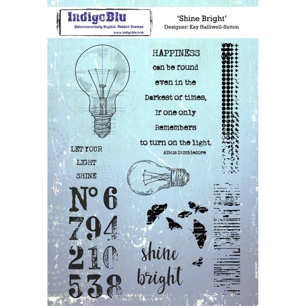 IndigoBlu stempel Shine Bright Rubber Stamp (IND0326)