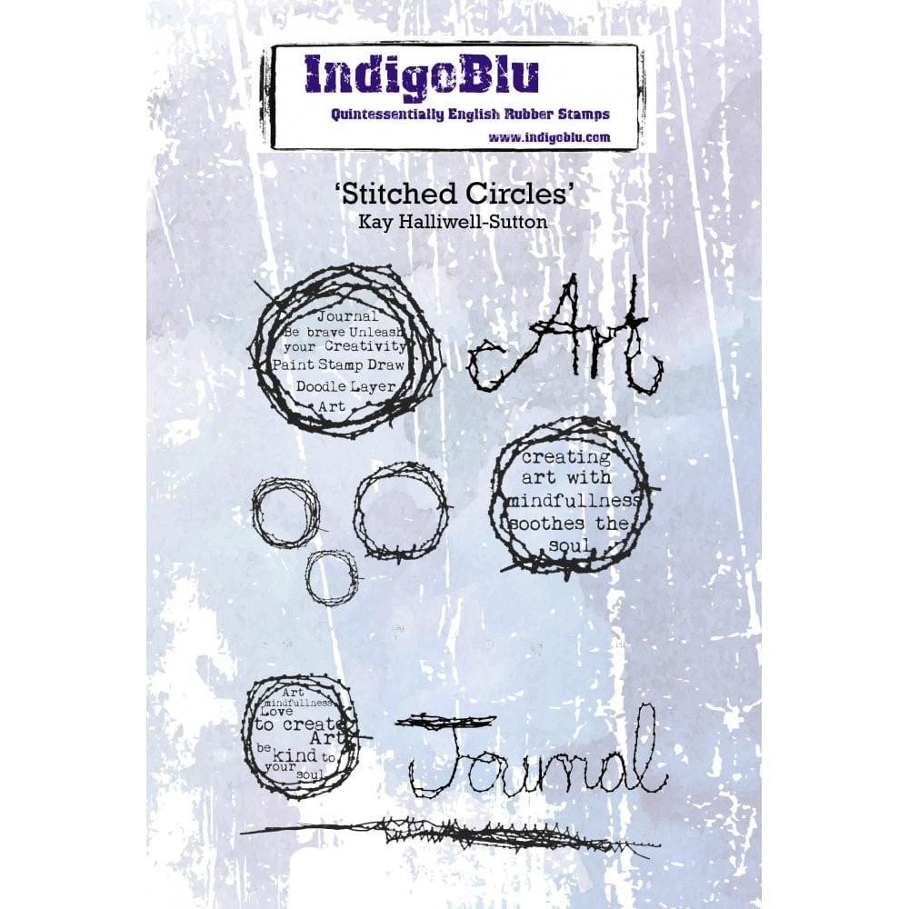 IndigoBlu stempel Stitched Circles