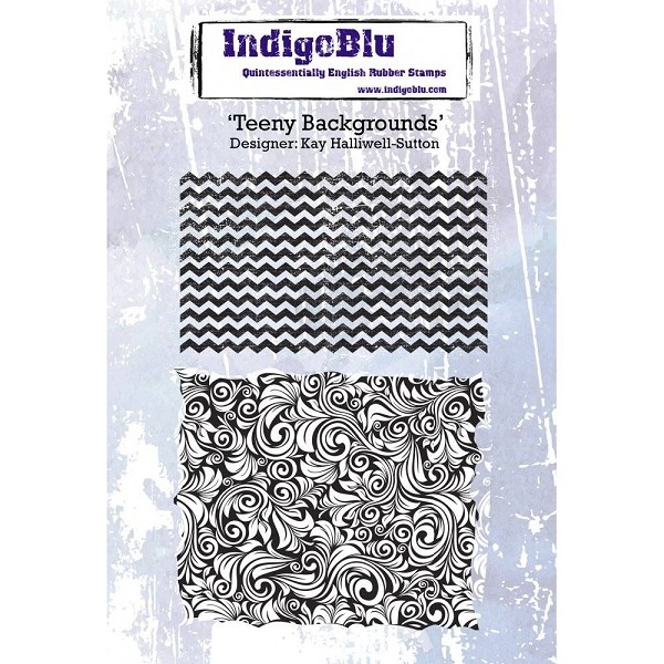 IndigoBlu stempel Teeny Backgrounds - 2 stempels