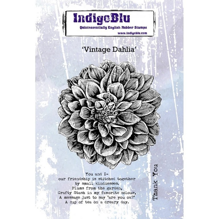 IndigoBlu stempel Vintage Dahlia