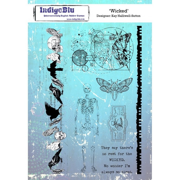 IndigoBlu stempel Wicked By Kay Halliwell-Sutton