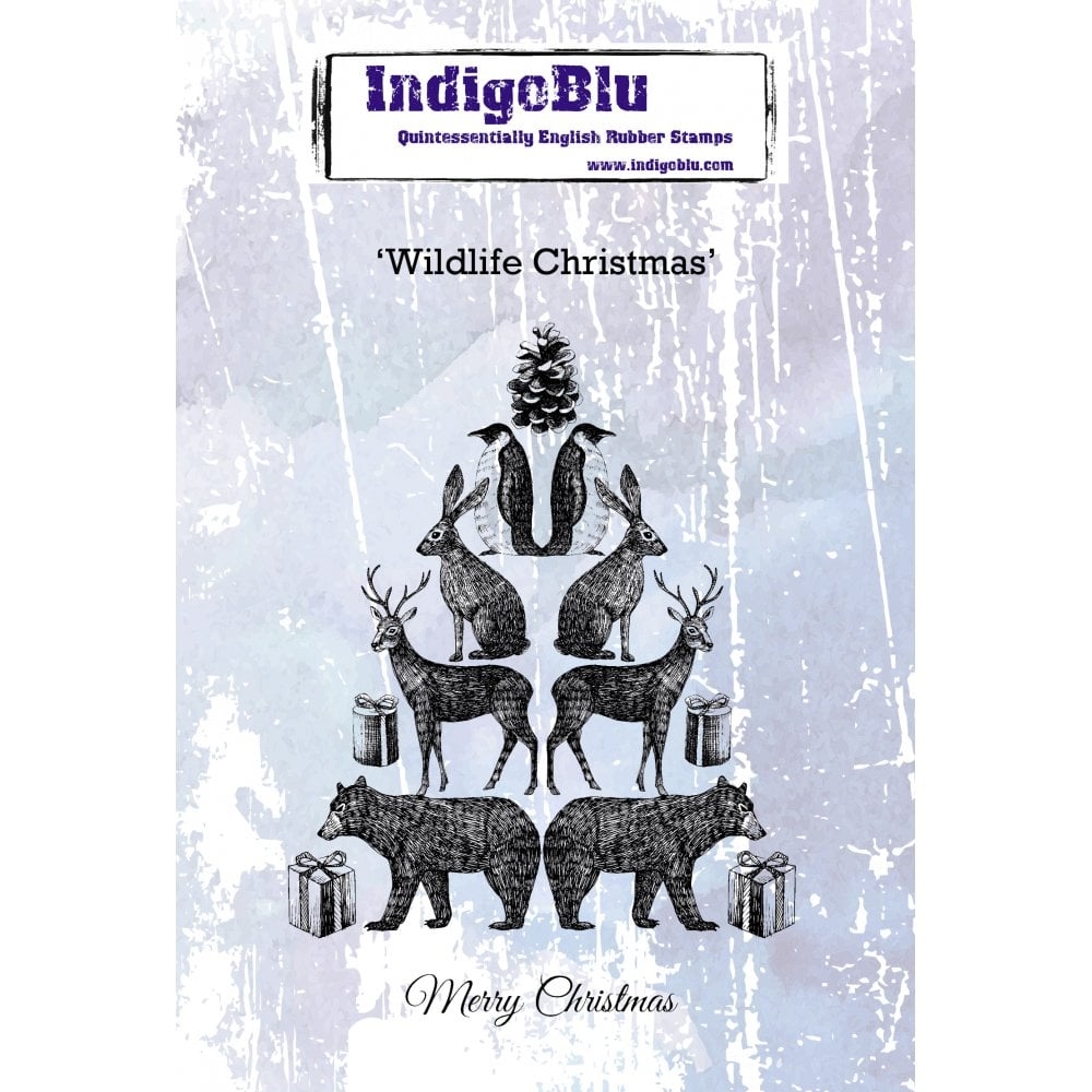 IndigoBlu stempel Wildlife Christmas