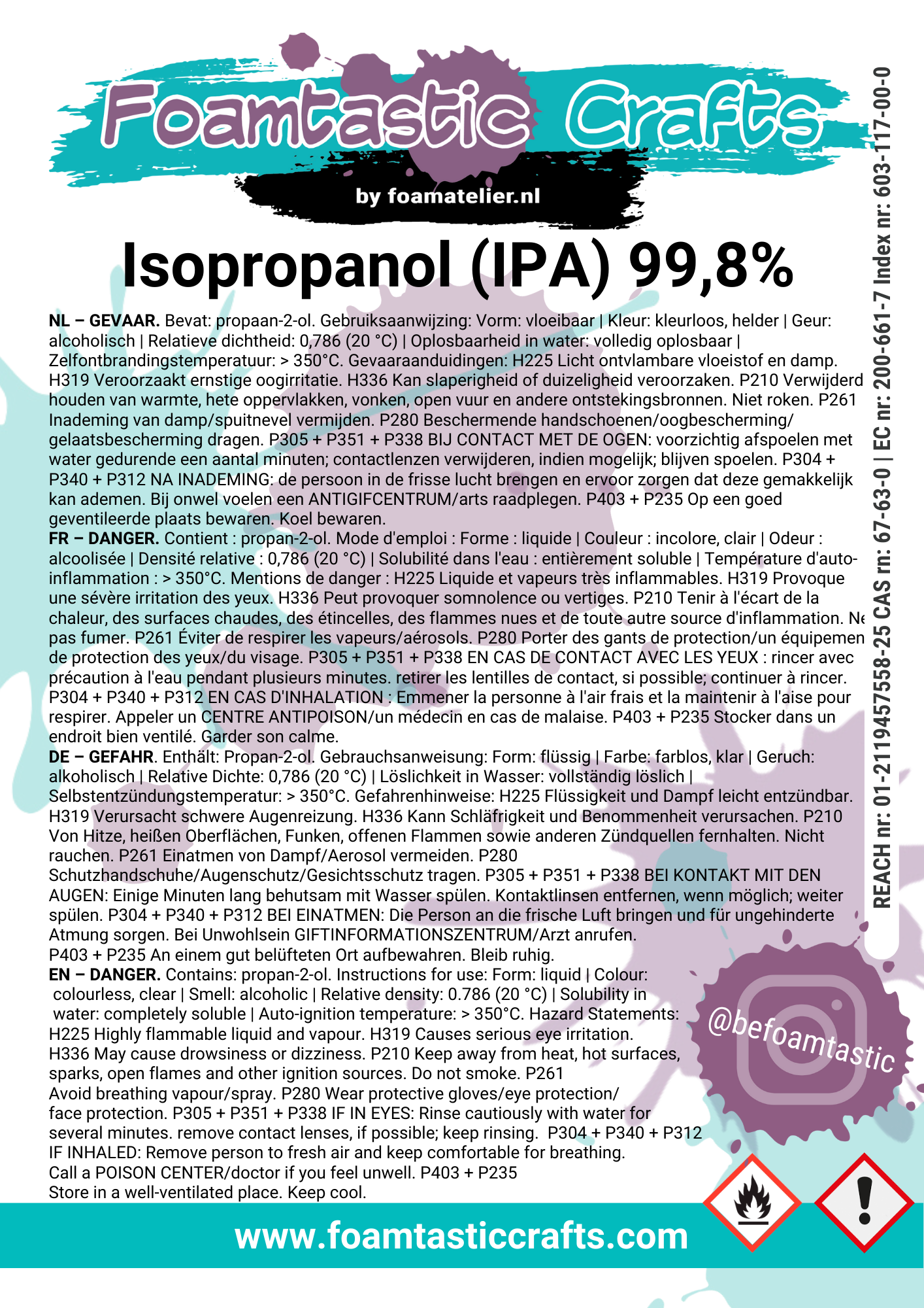 Isopropanol |  IPA 99,8% | 1 liter