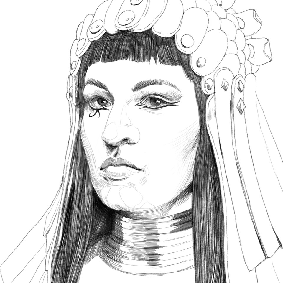 Kryolan PU Foam Nose Cleopatra small