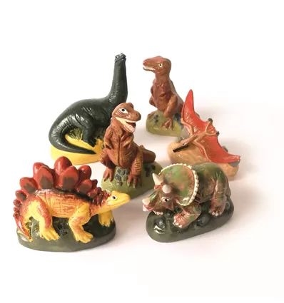 Latex Gietmal Dinosaurus Set 6 stuks