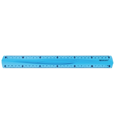 Liniaal 15cm flex transparant