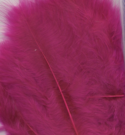 Marabou Feathers,Fuchsia,15pcs