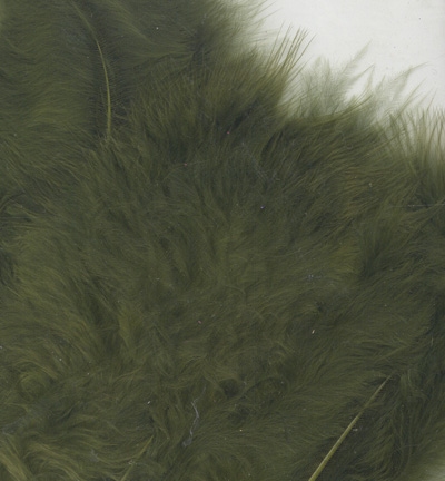 Marabou Feathers,Olive Green,15pcs