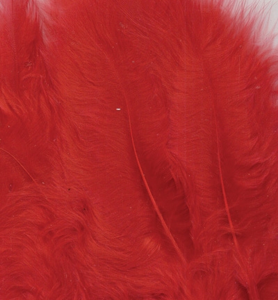 Marabou Feathers,Red,15pcs