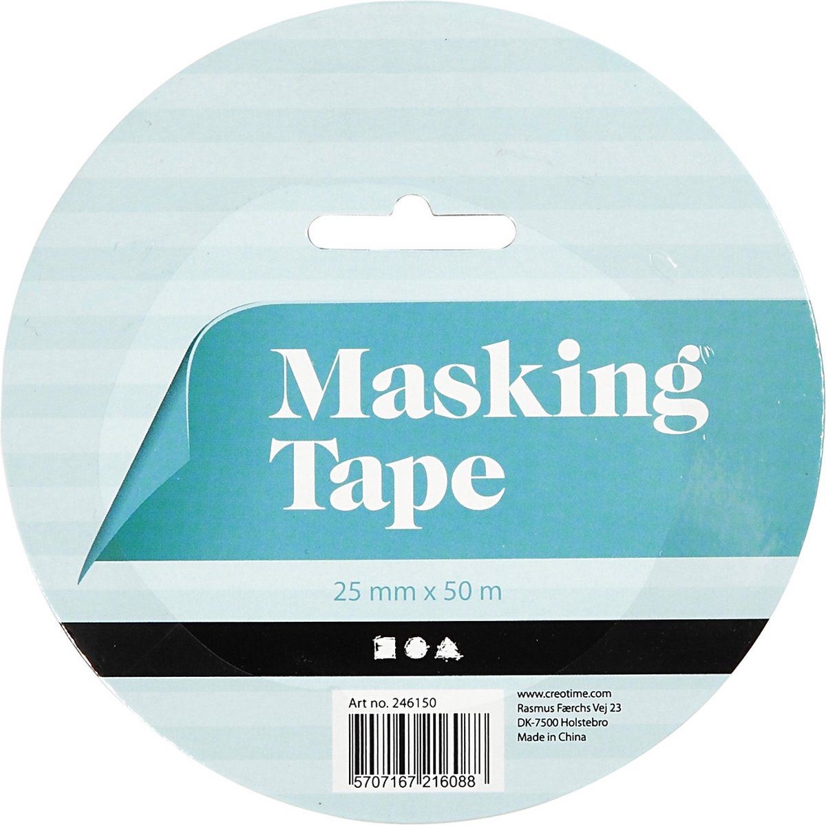 Maskeertape  ± 25 mm breed - lengte 50 meter