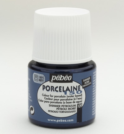 Pébéo Porcelaine 150 - Shimmer Petroleum