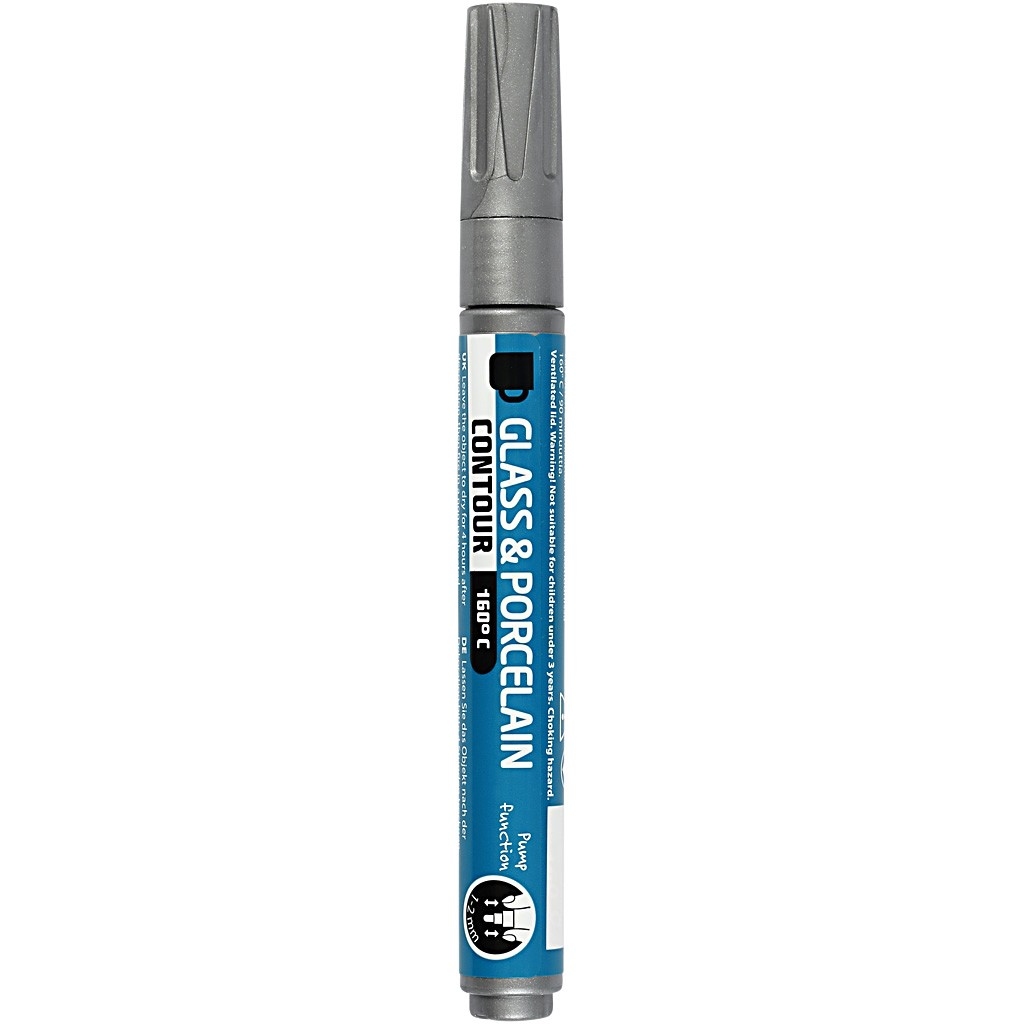 Pébéo Porcelaine 150 Marker - Zilver