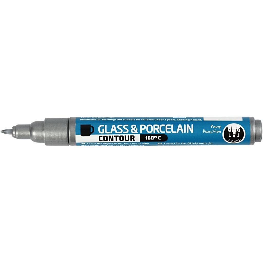 Pébéo Porcelaine 150 Marker - Zilver