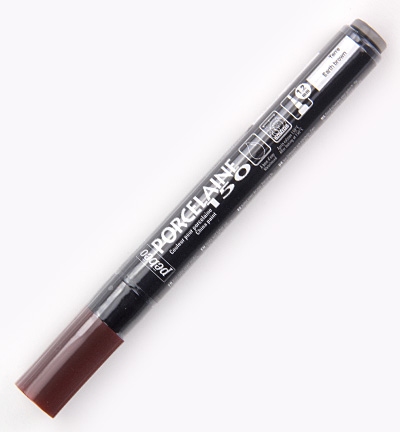 Pebeo PorcelaineEarth Brown - stift 1,2mm